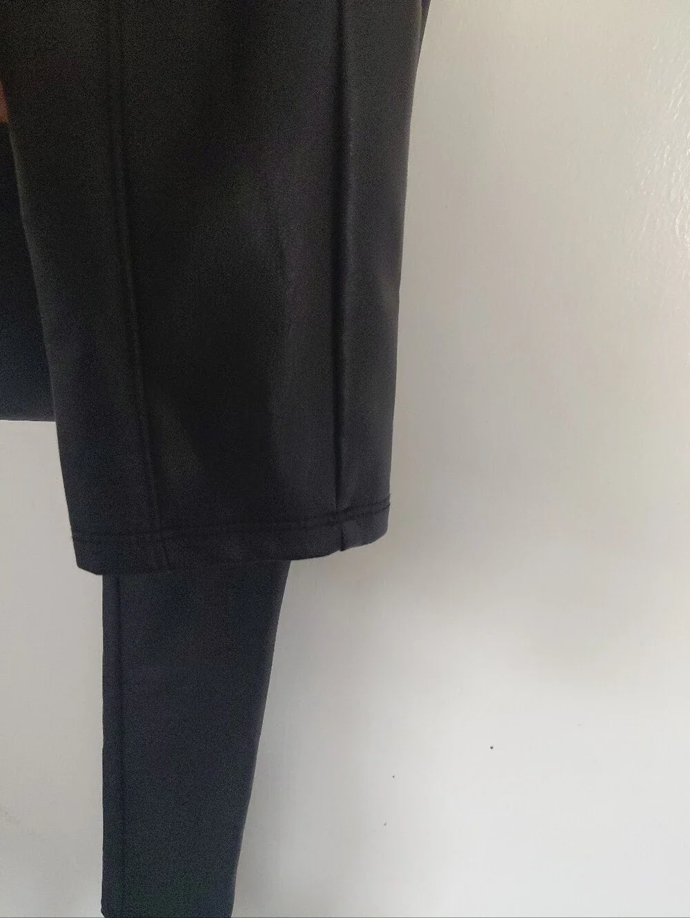 Haute Monde Women's Black Faux Leather Corset Top Pants Romper Size S